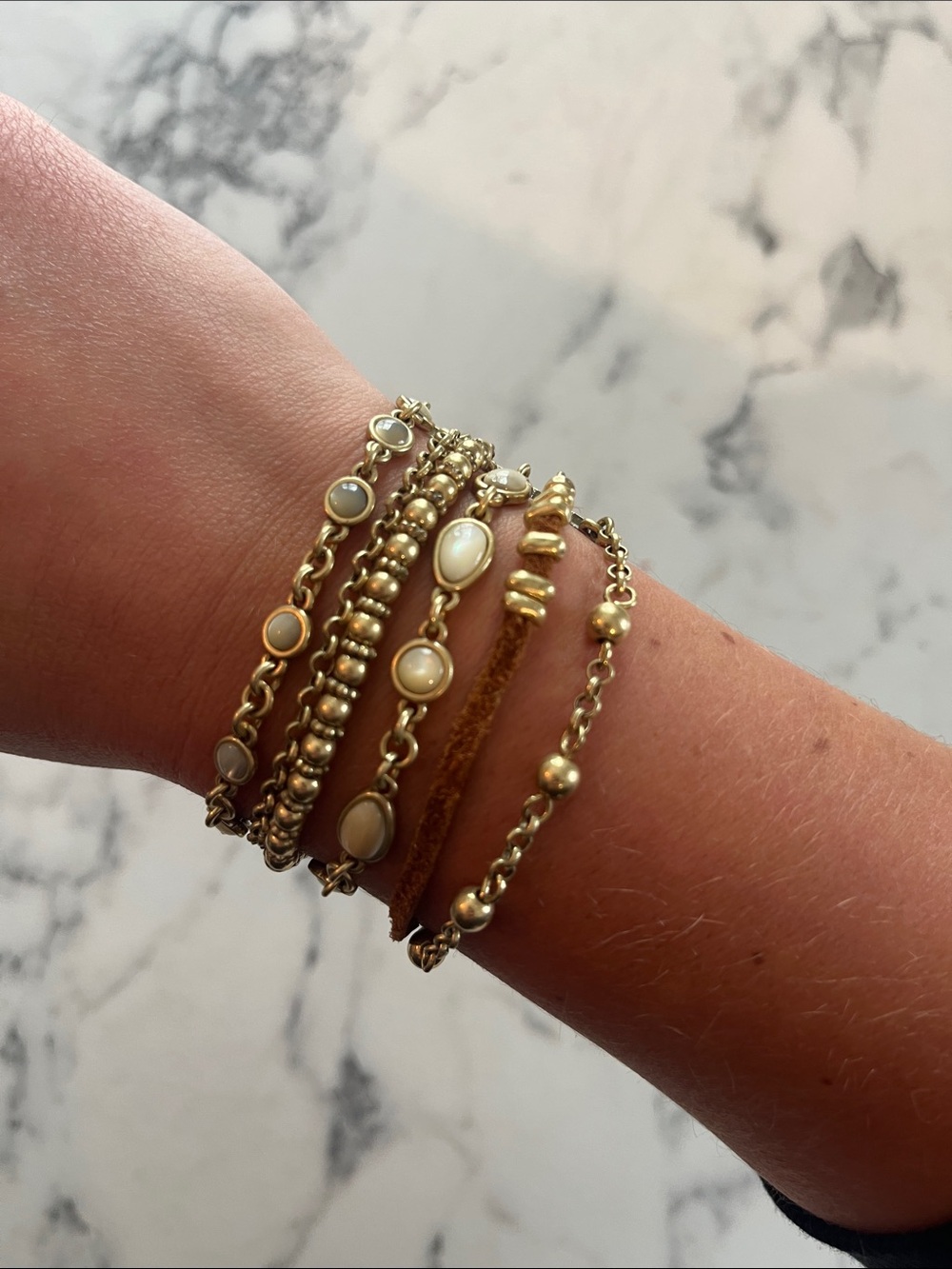 Lucky Brand Gold Layered Bracelet
